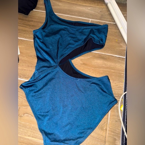 Anthropologie Solid & Striped 
The Claudia One Piece Cut Out Swimsuit Blue S - Picture 4 of 13